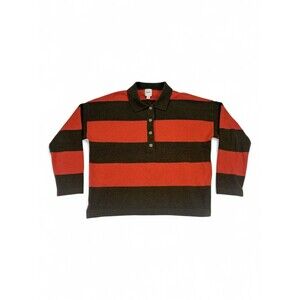 Maeve Striped Polo Knit Sweater - Men's Small